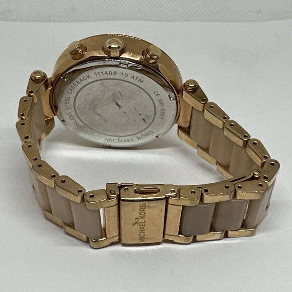 Michael Kors Parker MK5896 Women Rose Gold Analog Dial Quartz Wrist Watch NUL44 main image 6